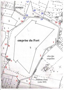 03-02-Bruissin-Plans 001-Fort et ses bornes