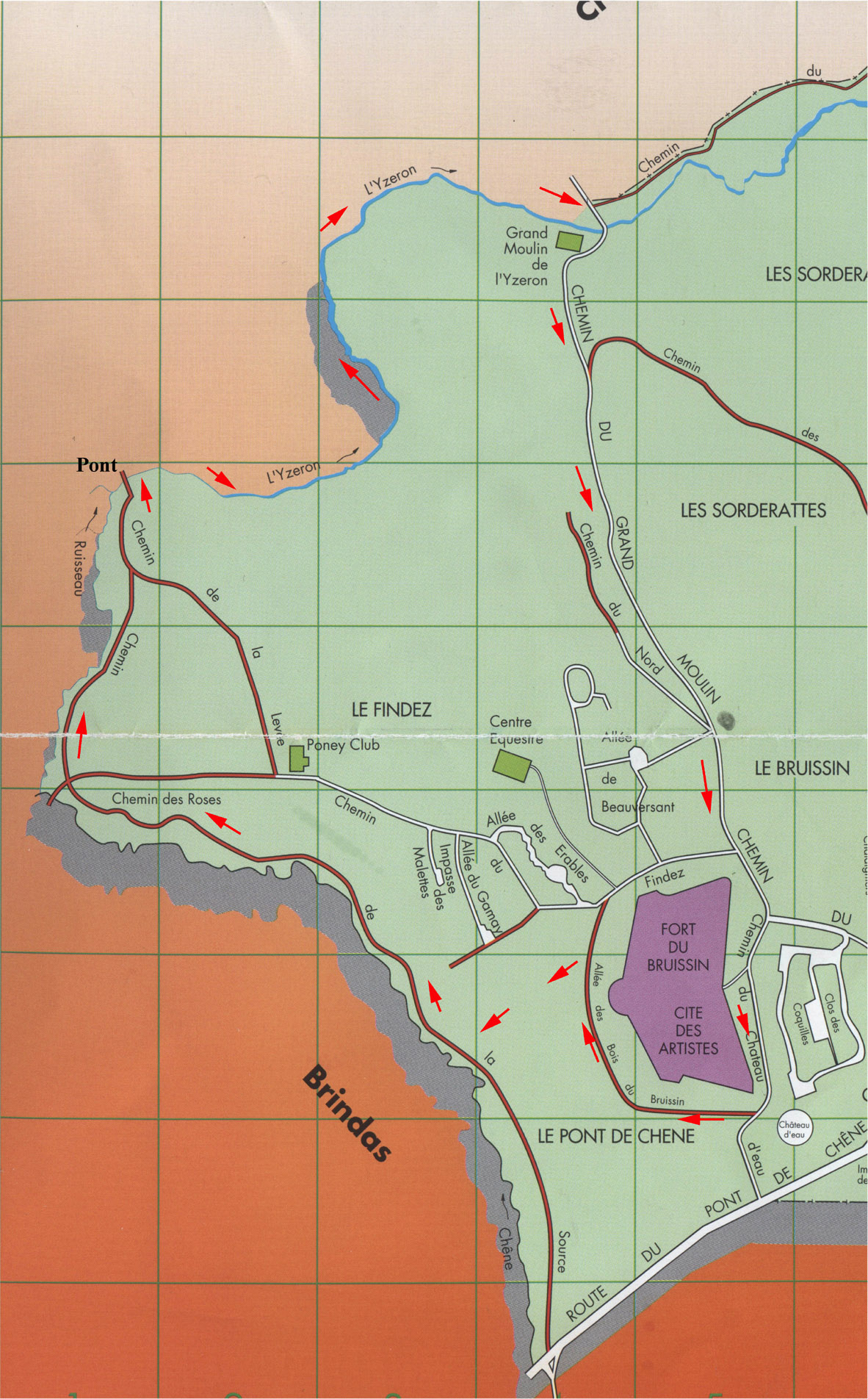 Plan du circuit des deux ruisseaux